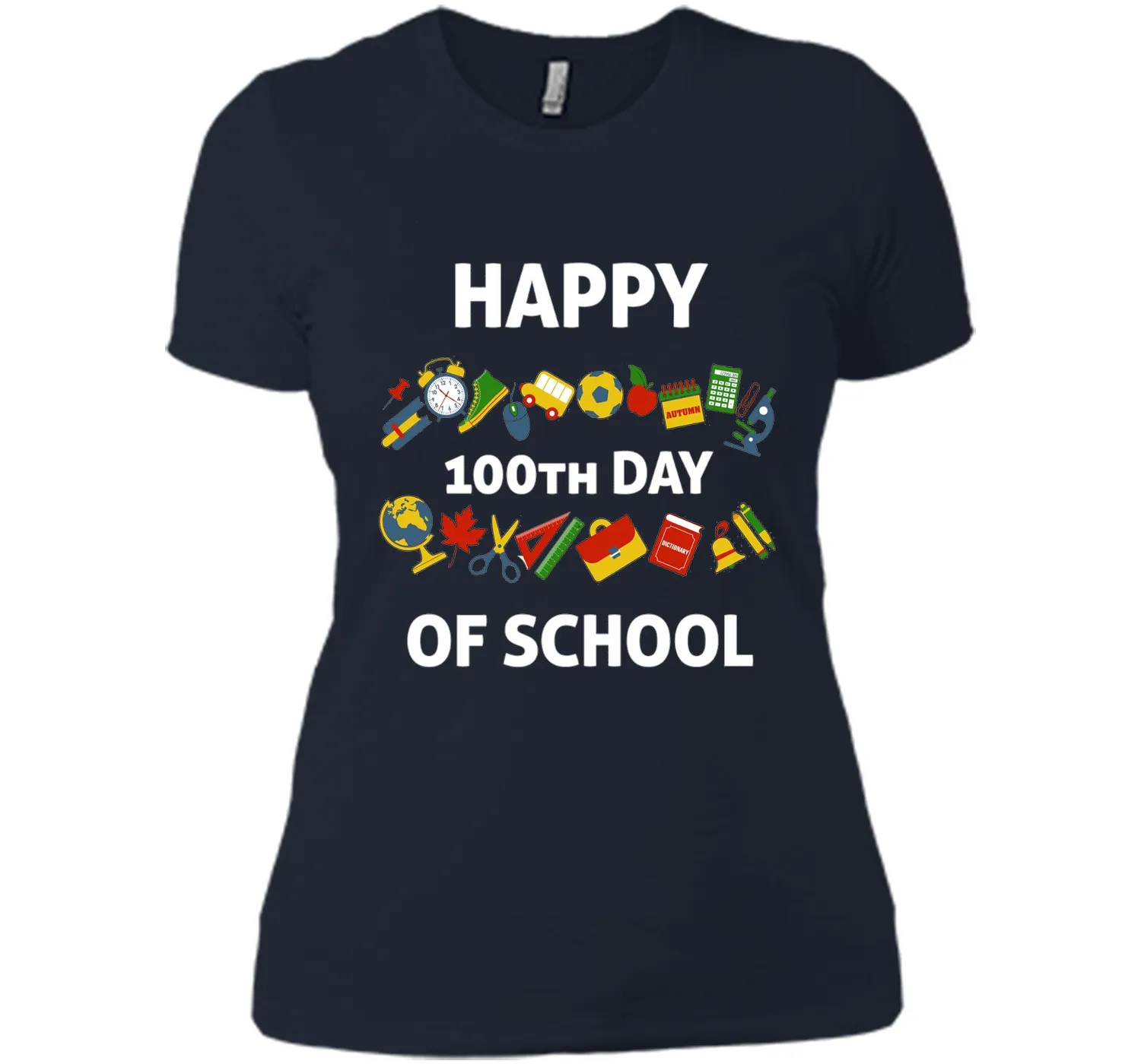 100th Day of School T-Shirt Happy 100th Day of School Tee