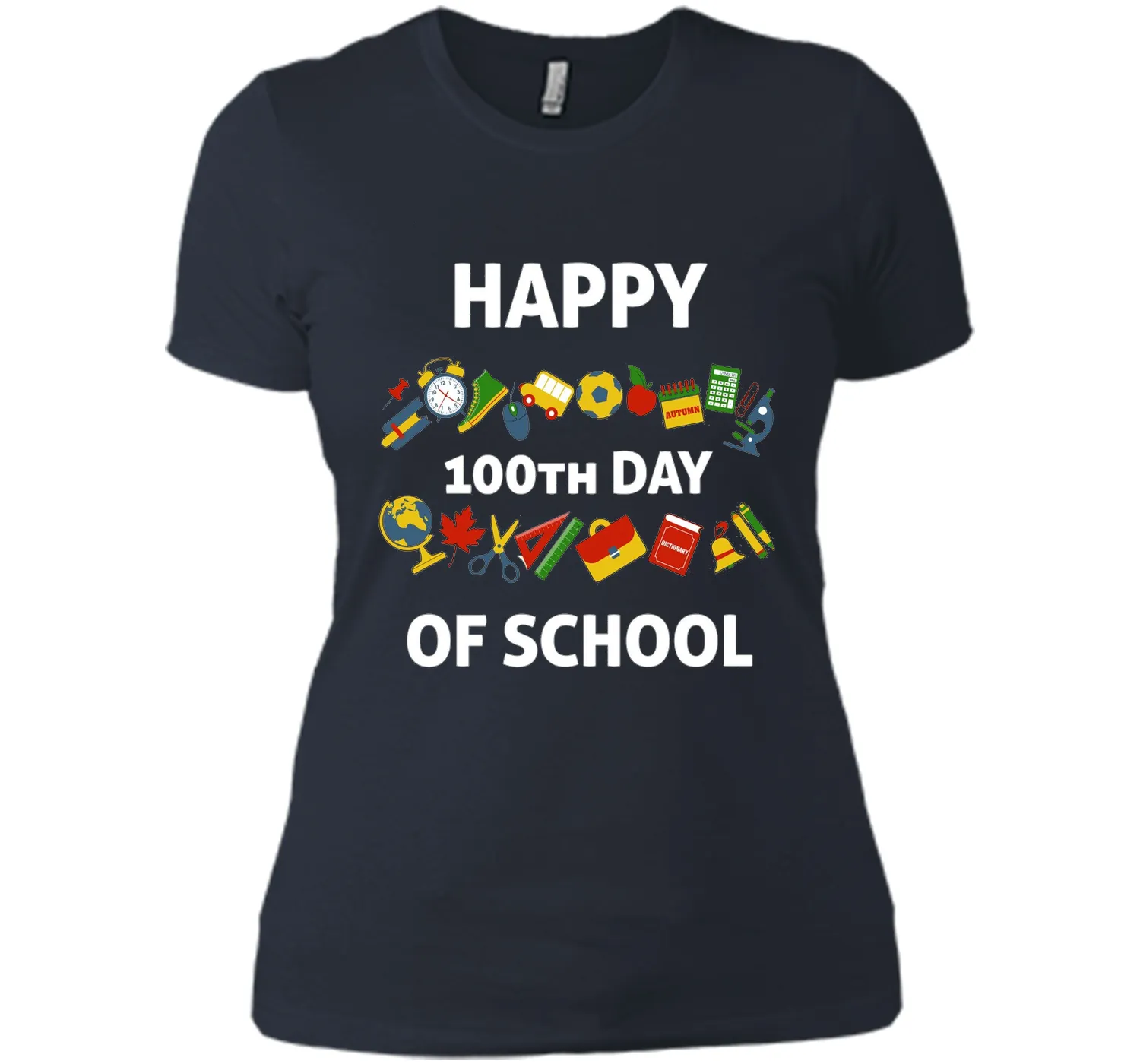 100th Day of School T-Shirt Happy 100th Day of School Tee