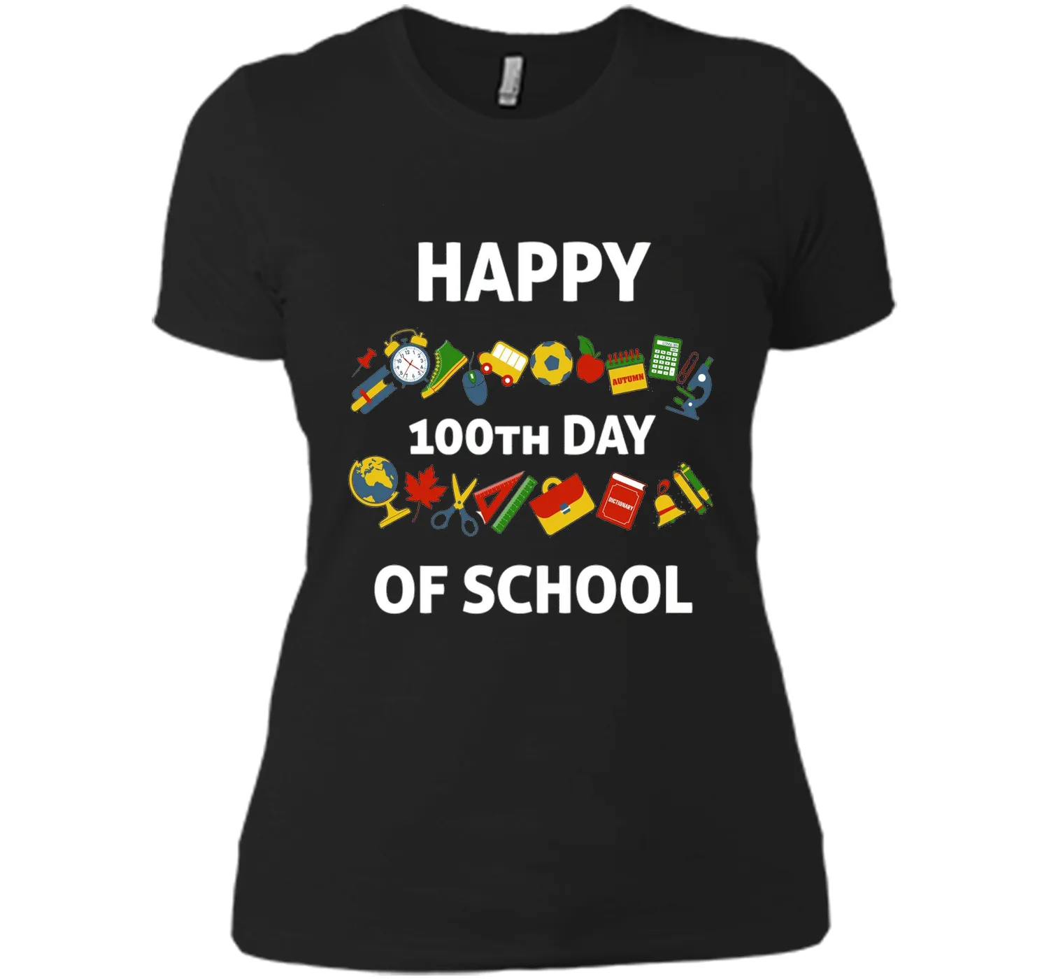 100th Day of School T-Shirt Happy 100th Day of School Tee