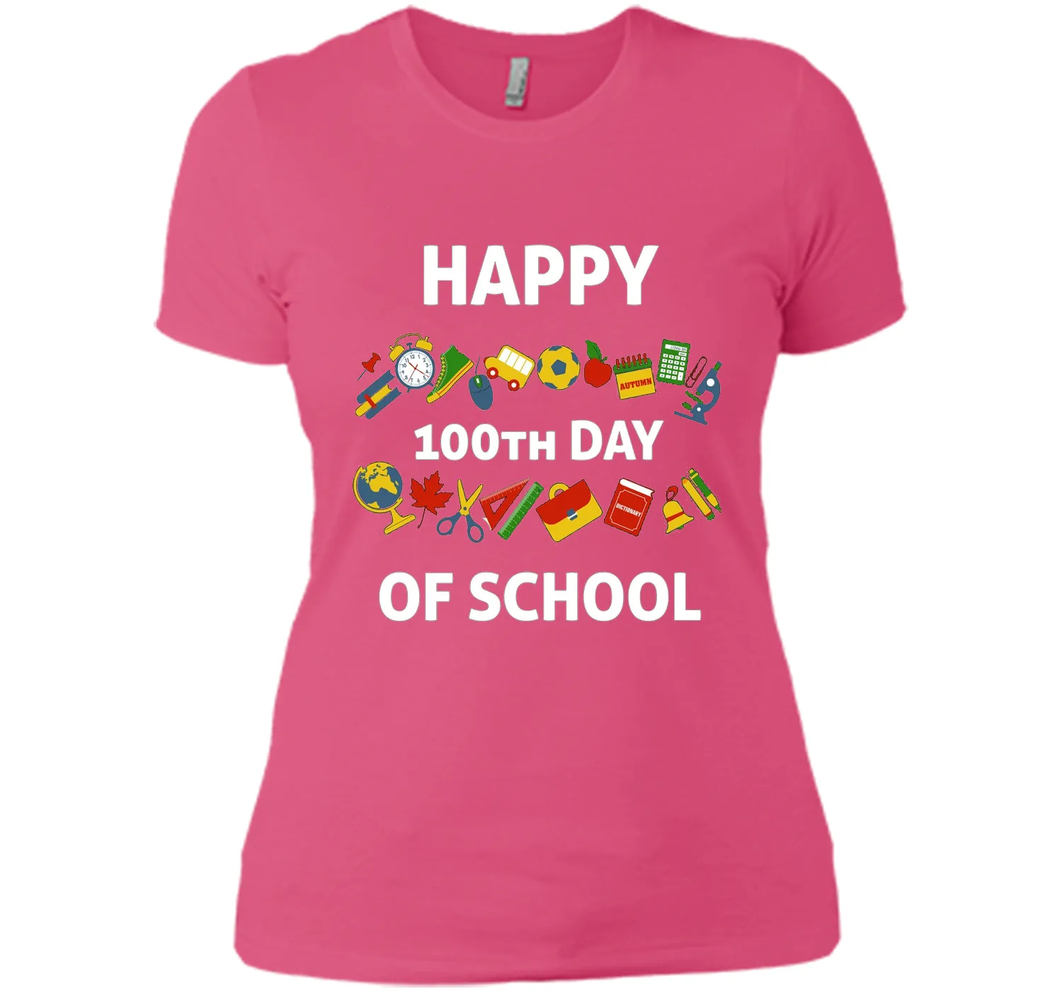 100th Day of School T-Shirt Happy 100th Day of School Tee