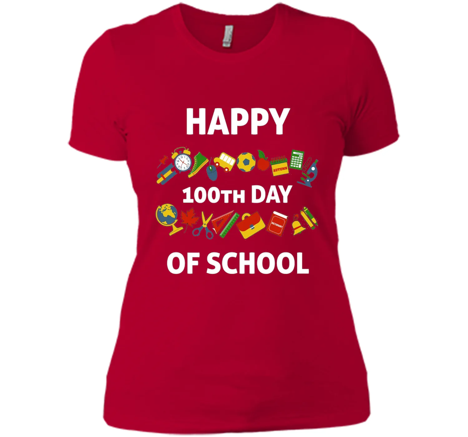100th Day of School T-Shirt Happy 100th Day of School Tee