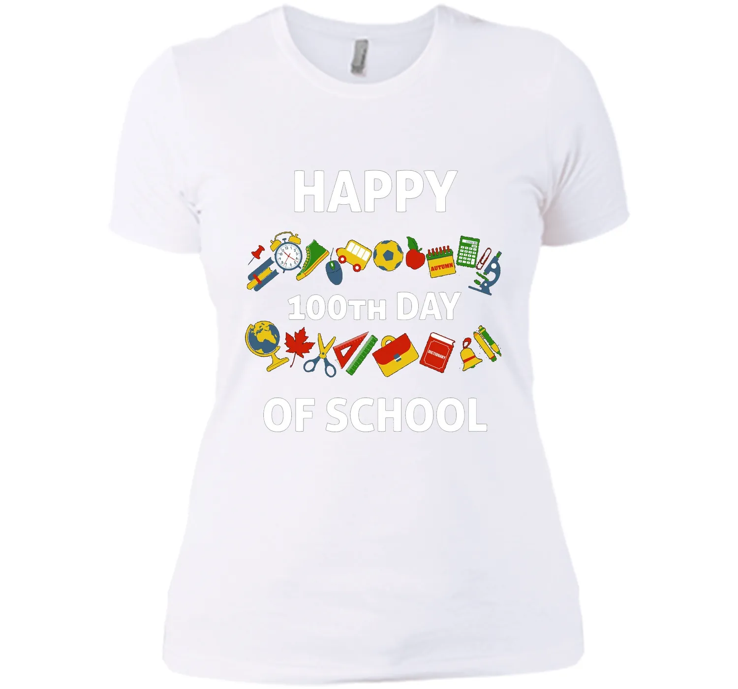 100th Day of School T-Shirt Happy 100th Day of School Tee