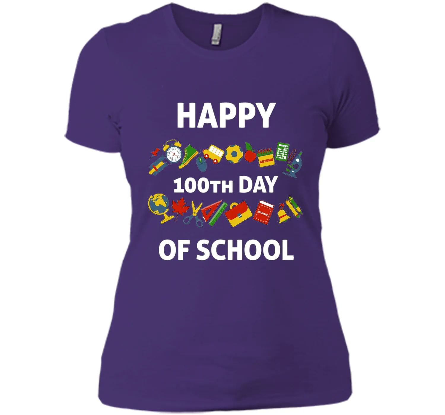 100th Day of School T-Shirt Happy 100th Day of School Tee