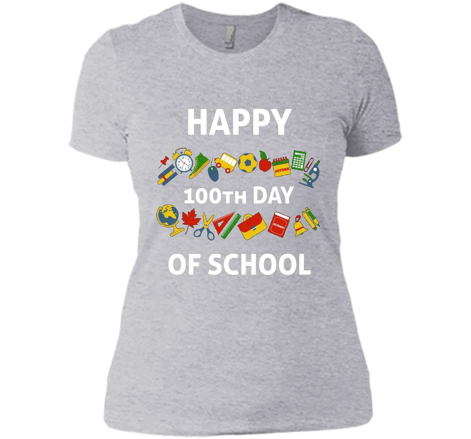 100th Day of School T-Shirt Happy 100th Day of School Tee