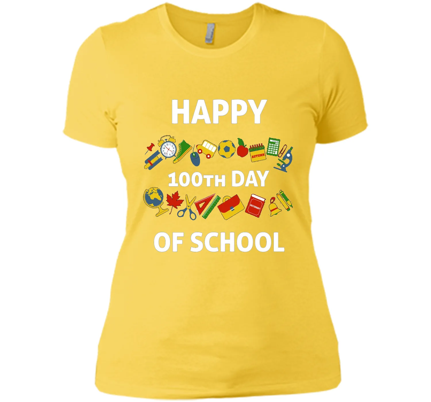 100th Day of School T-Shirt Happy 100th Day of School Tee