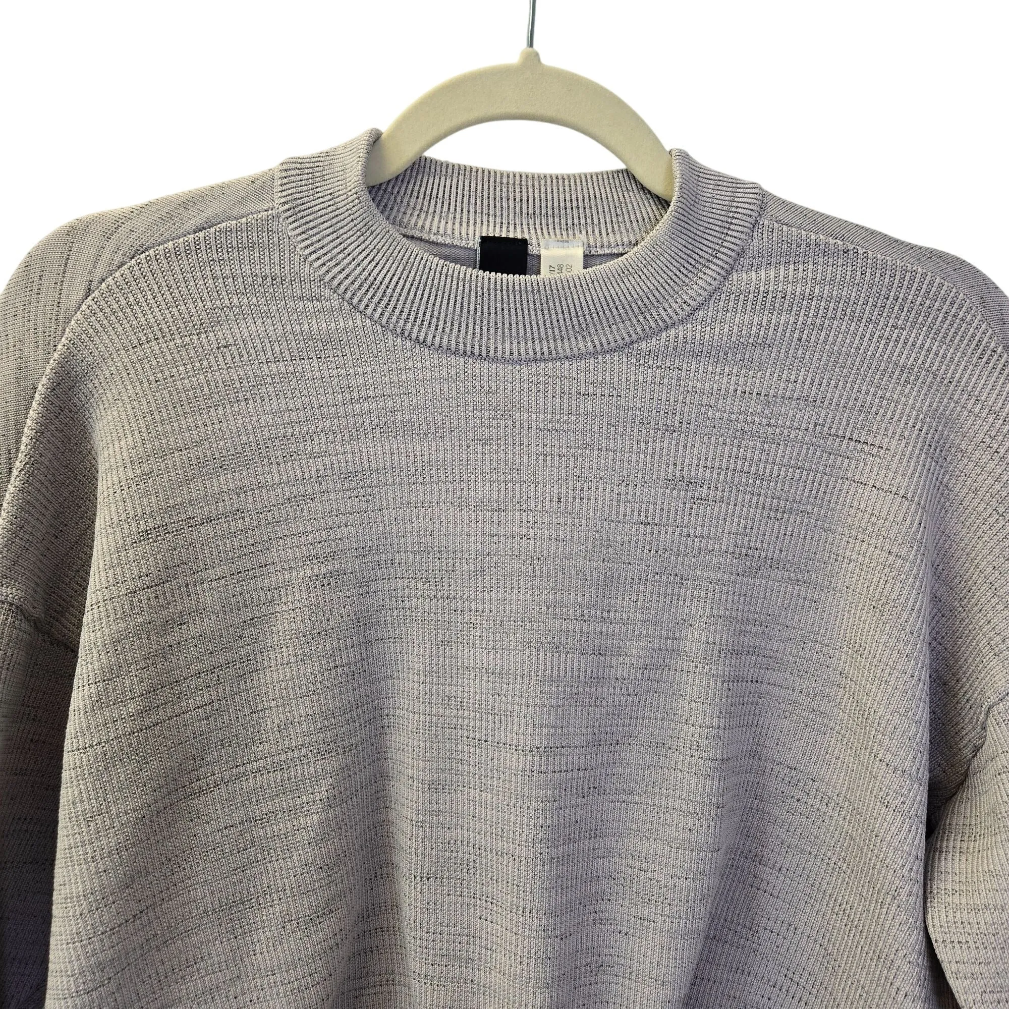 Adidas Textured Crop Activewear Sweater Size Medium (est)