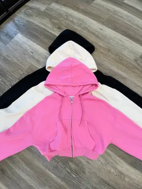 Baddie Crop Hoodie