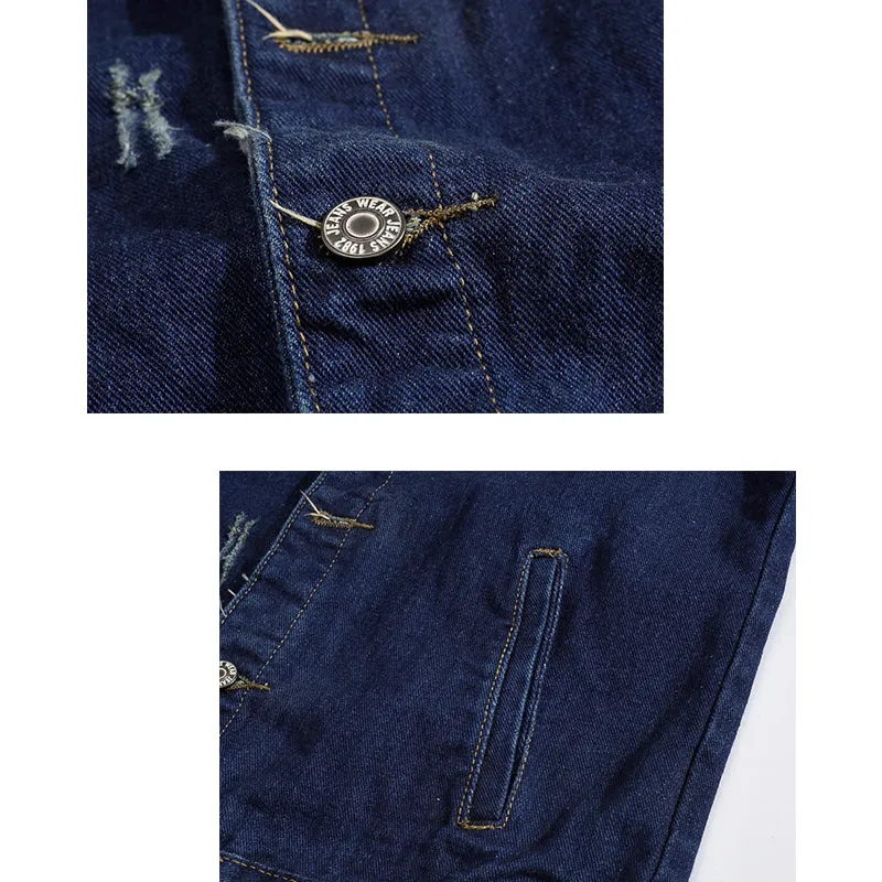 Biker Patch Badge Denim Vest