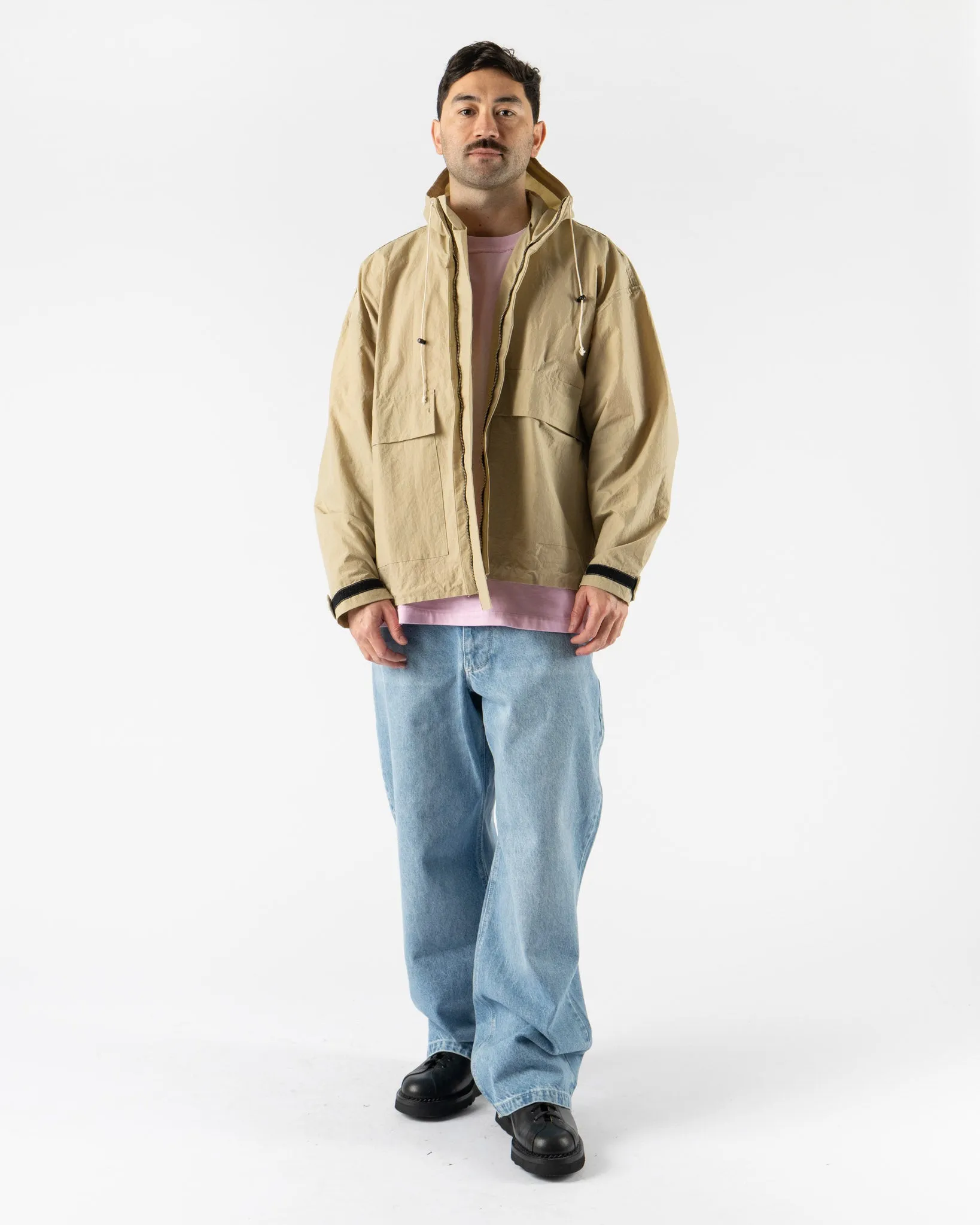Camiel Fortgens Cropped Outdoor Jacket in Sand