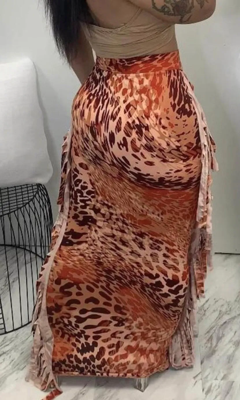 Cheetah Print Skirt