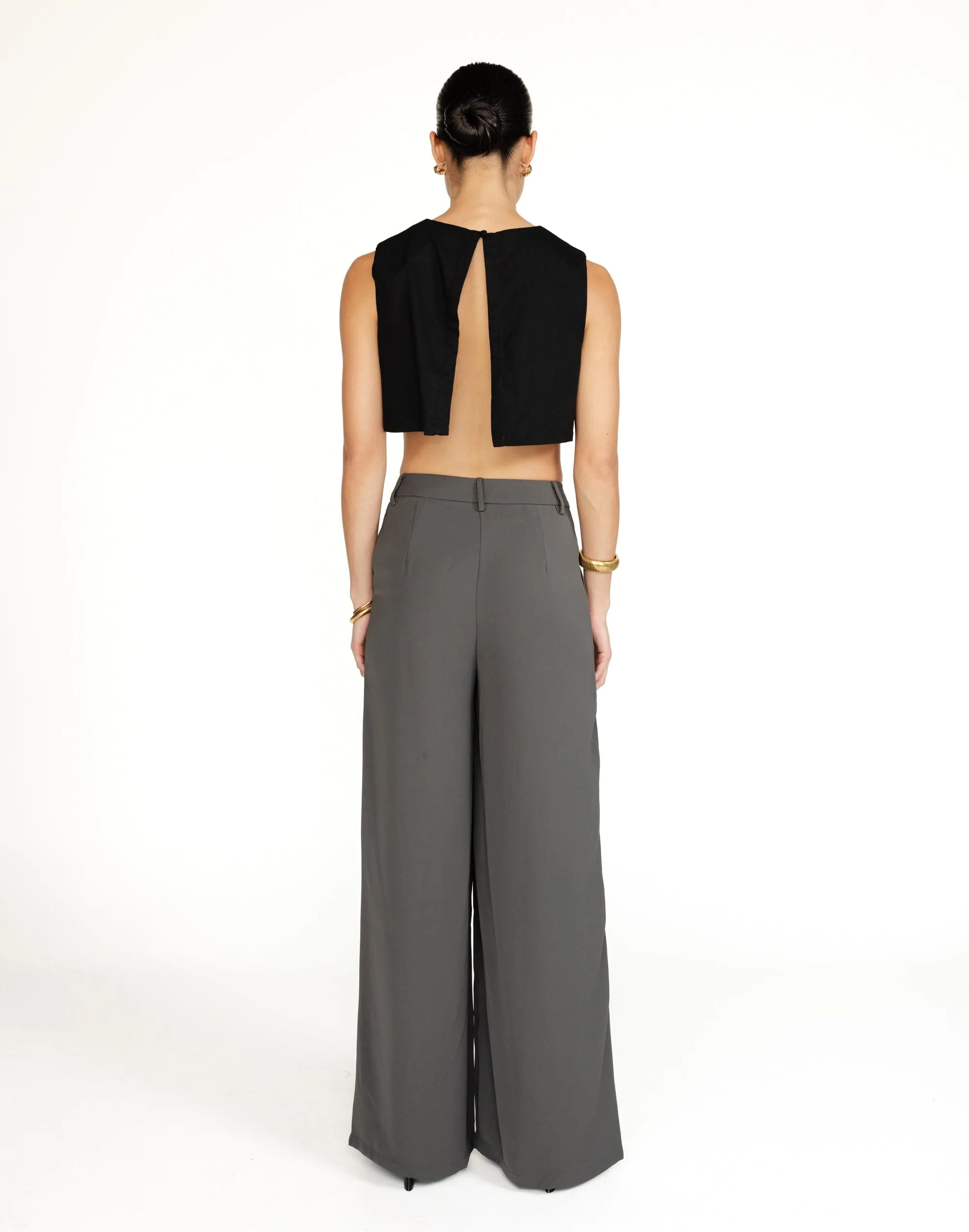 Como Linen Top (Black)