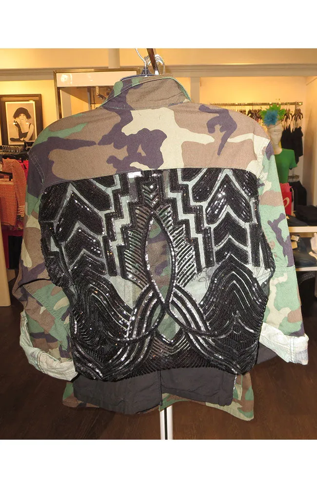 Cropped Gr Camo Deco Black