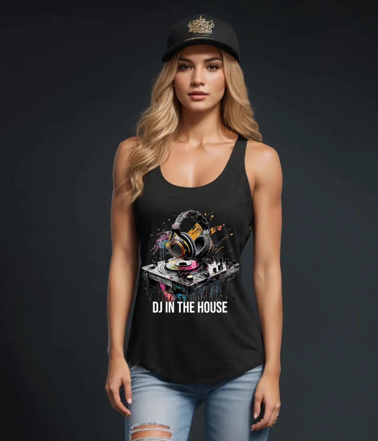 Dj in the House Art Exclusive Tank Top | Grooveman Music