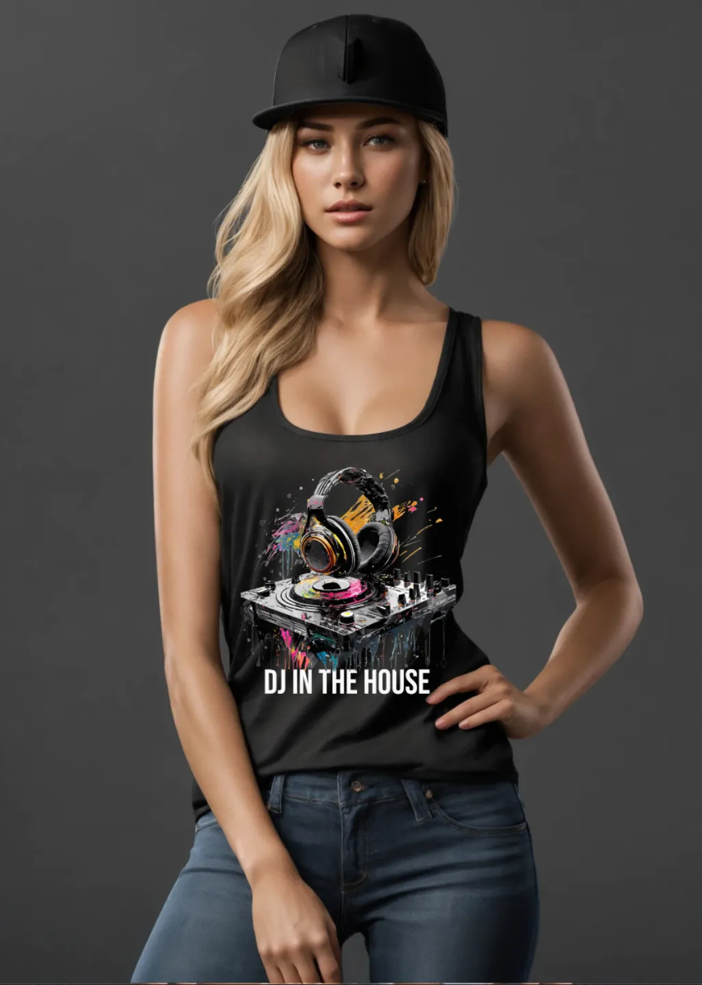 Dj in the House Art Exclusive Tank Top | Grooveman Music