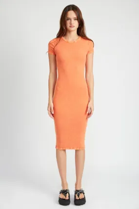Emory Park SHORT SLEEVE BODYCON MIDI DRESS