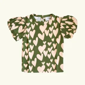 Flutter Tee, Olive You