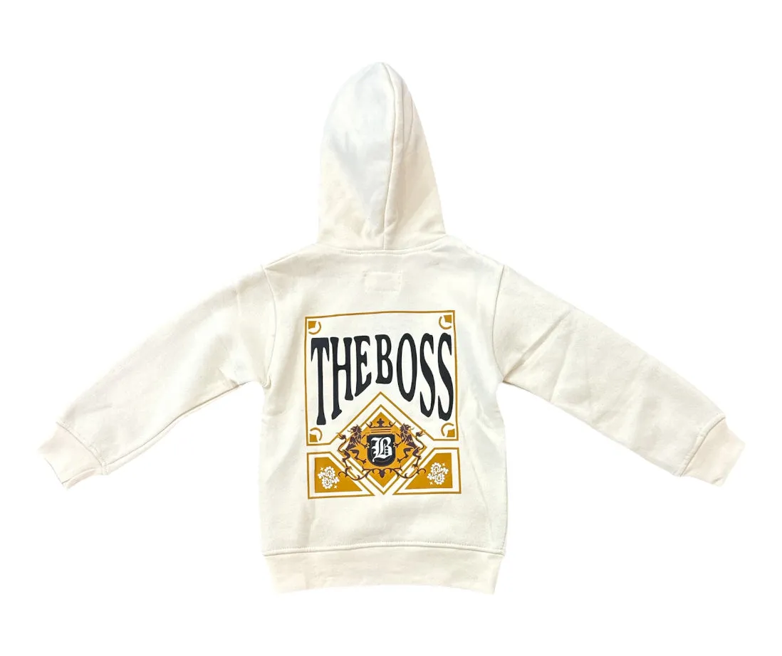 FWRD Kids 'Boss' Fleece Pullover Hoodie (Natural/Timber) FW-10545K
