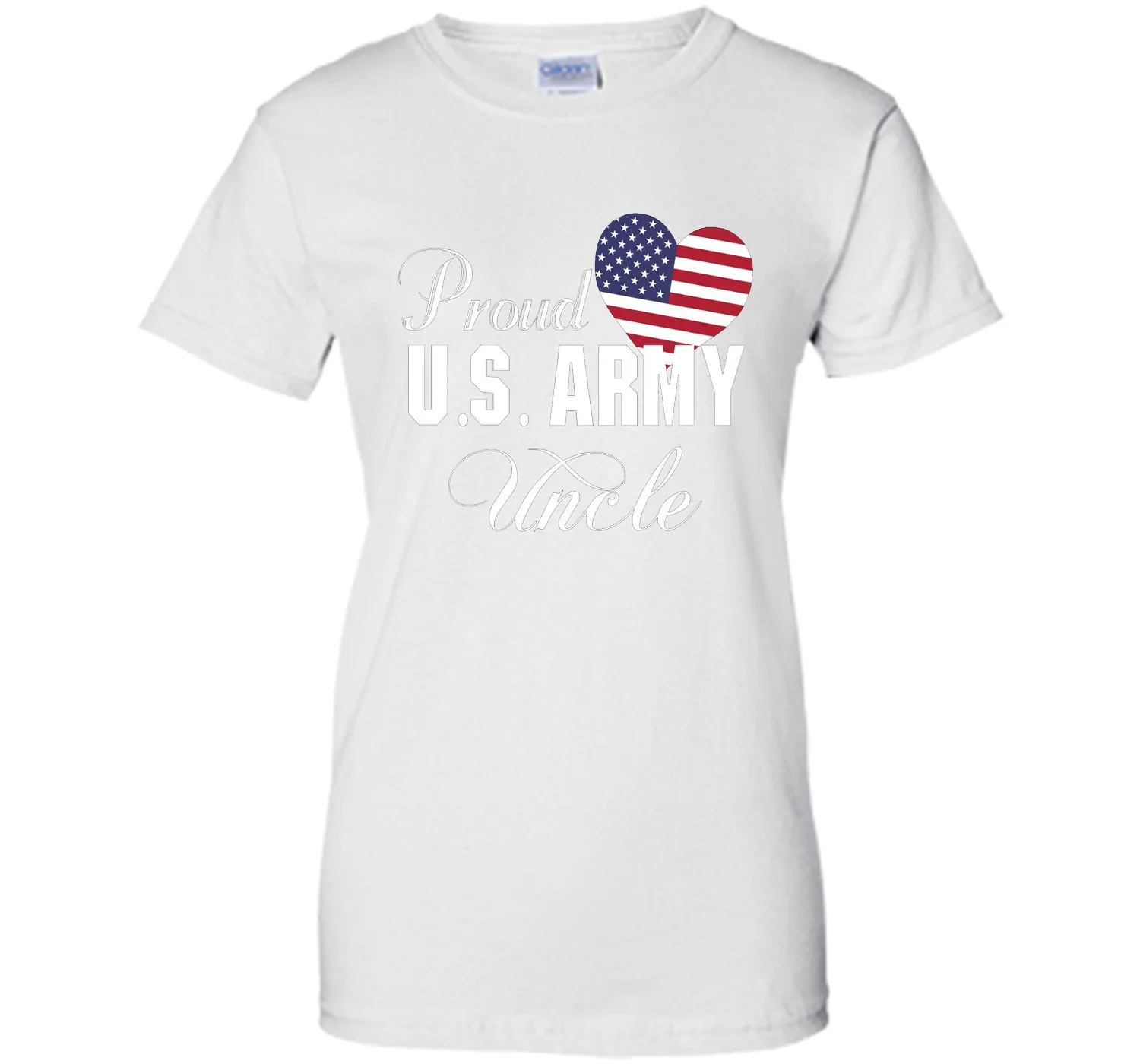 Gift for Father's Day - Proud U.S. Army Uncle Heart T-shirt
