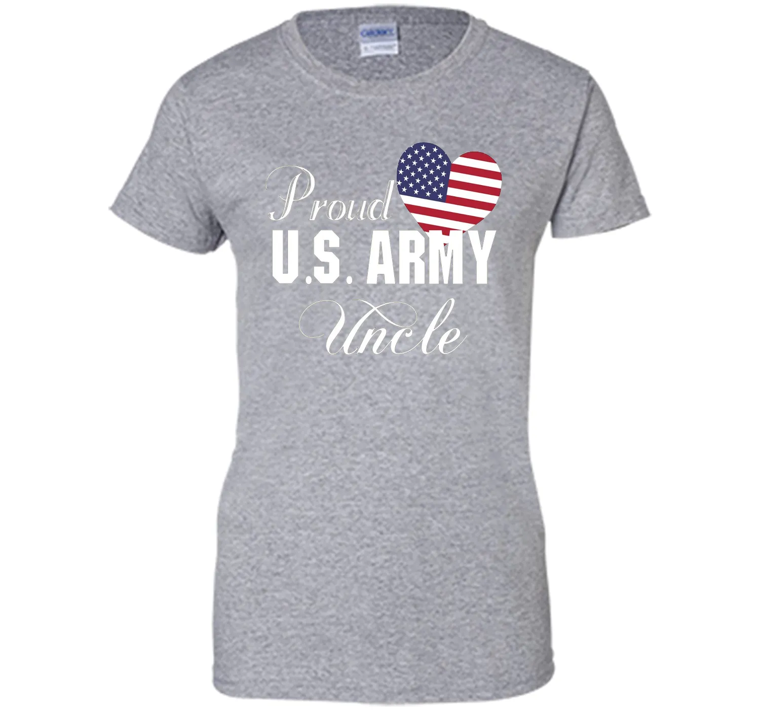 Gift for Father's Day - Proud U.S. Army Uncle Heart T-shirt