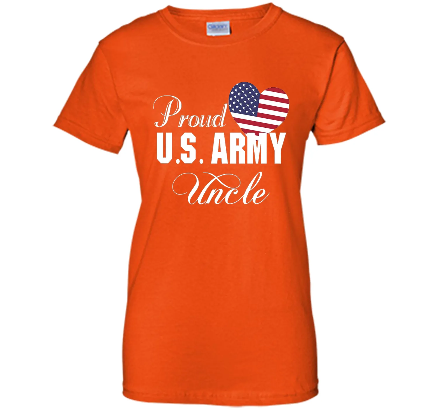 Gift for Father's Day - Proud U.S. Army Uncle Heart T-shirt