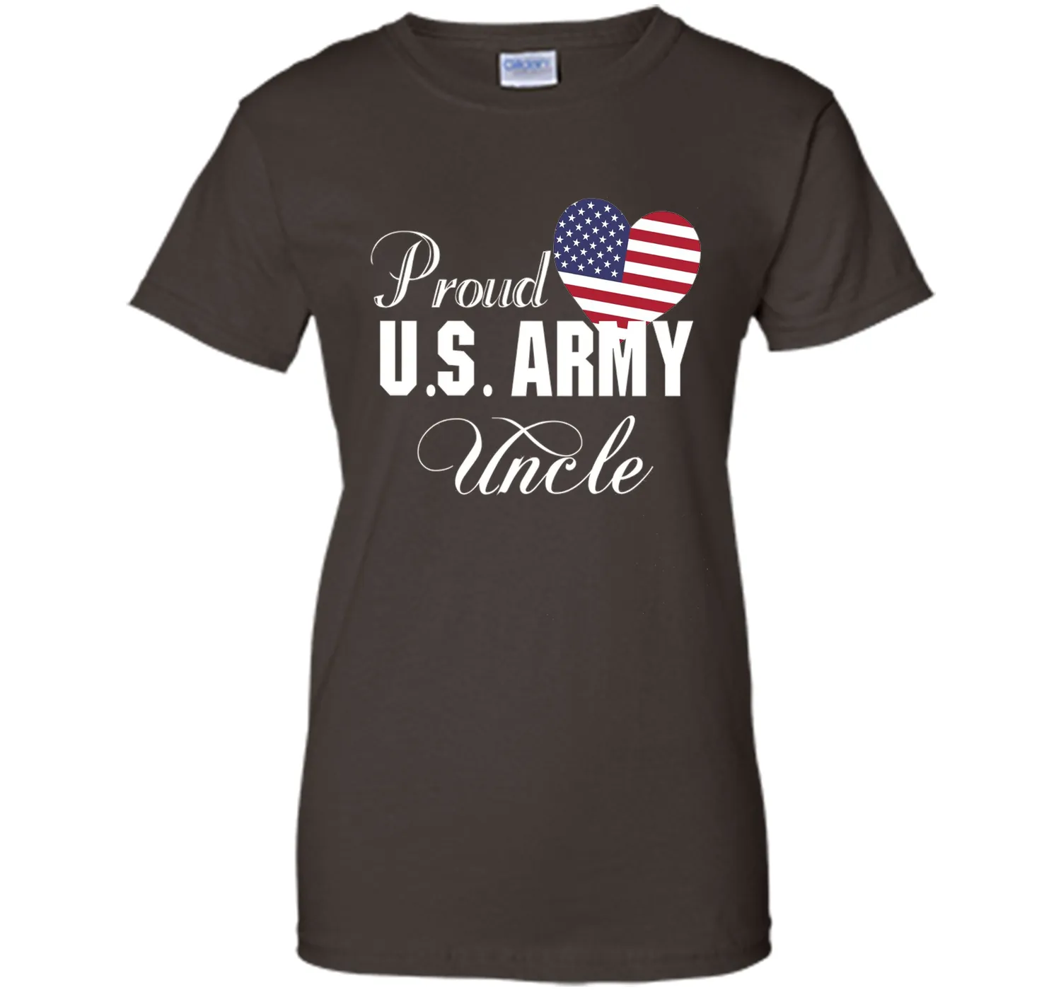 Gift for Father's Day - Proud U.S. Army Uncle Heart T-shirt