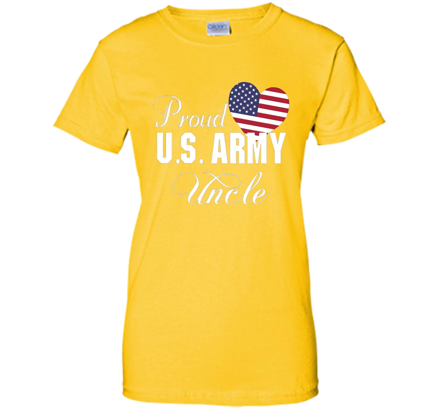 Gift for Father's Day - Proud U.S. Army Uncle Heart T-shirt