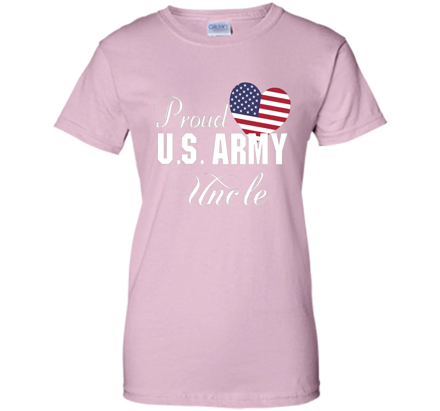 Gift for Father's Day - Proud U.S. Army Uncle Heart T-shirt
