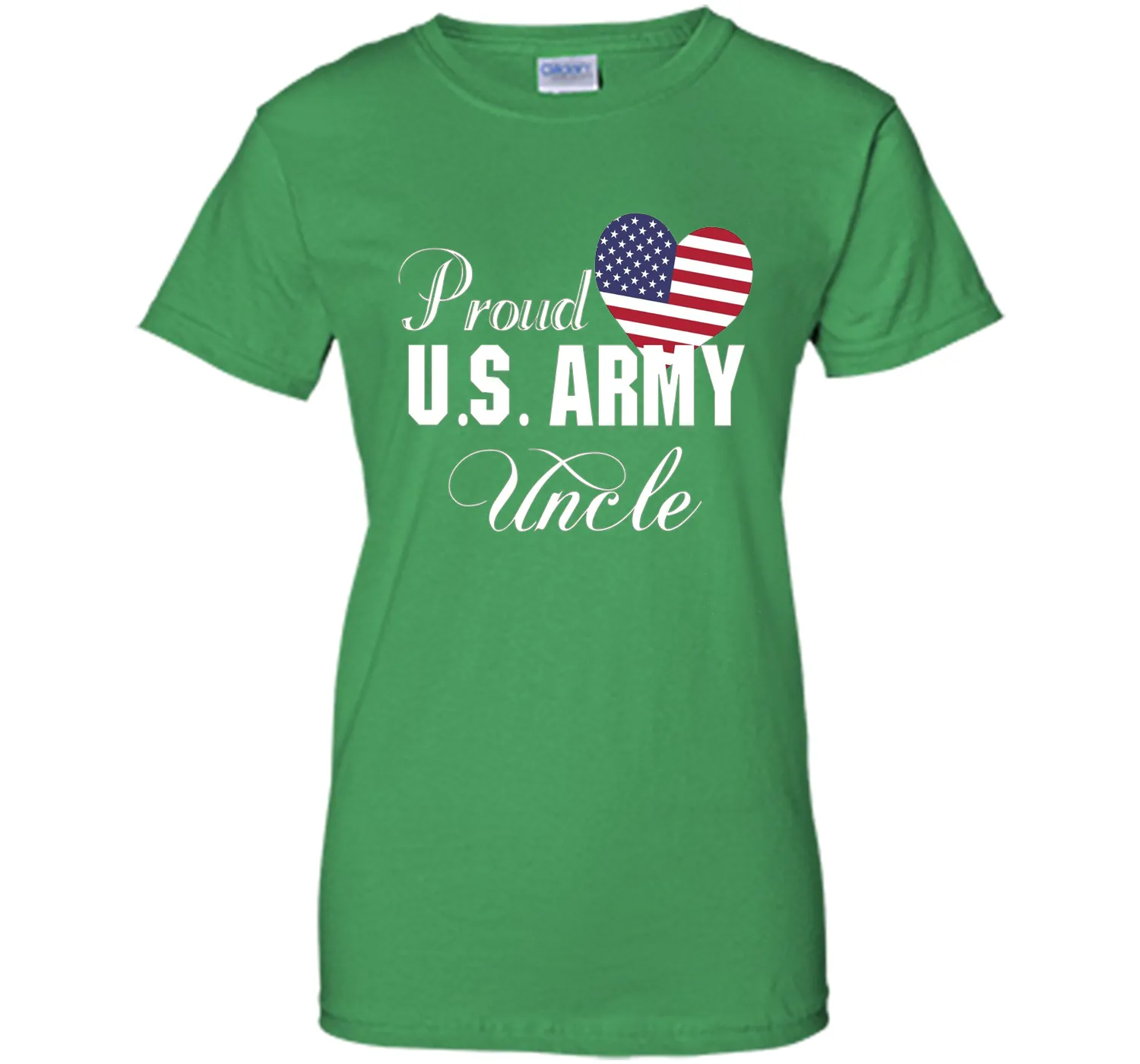 Gift for Father's Day - Proud U.S. Army Uncle Heart T-shirt