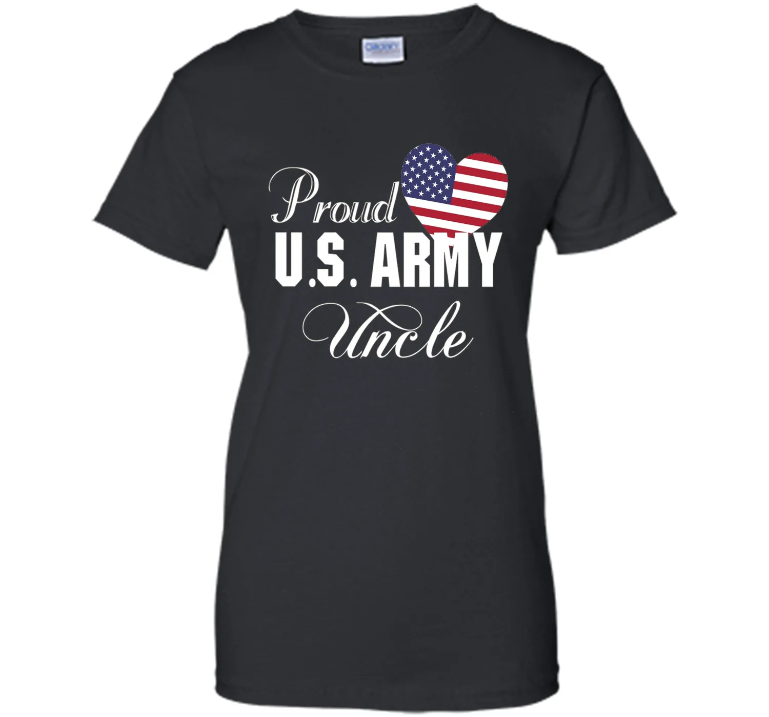 Gift for Father's Day - Proud U.S. Army Uncle Heart T-shirt