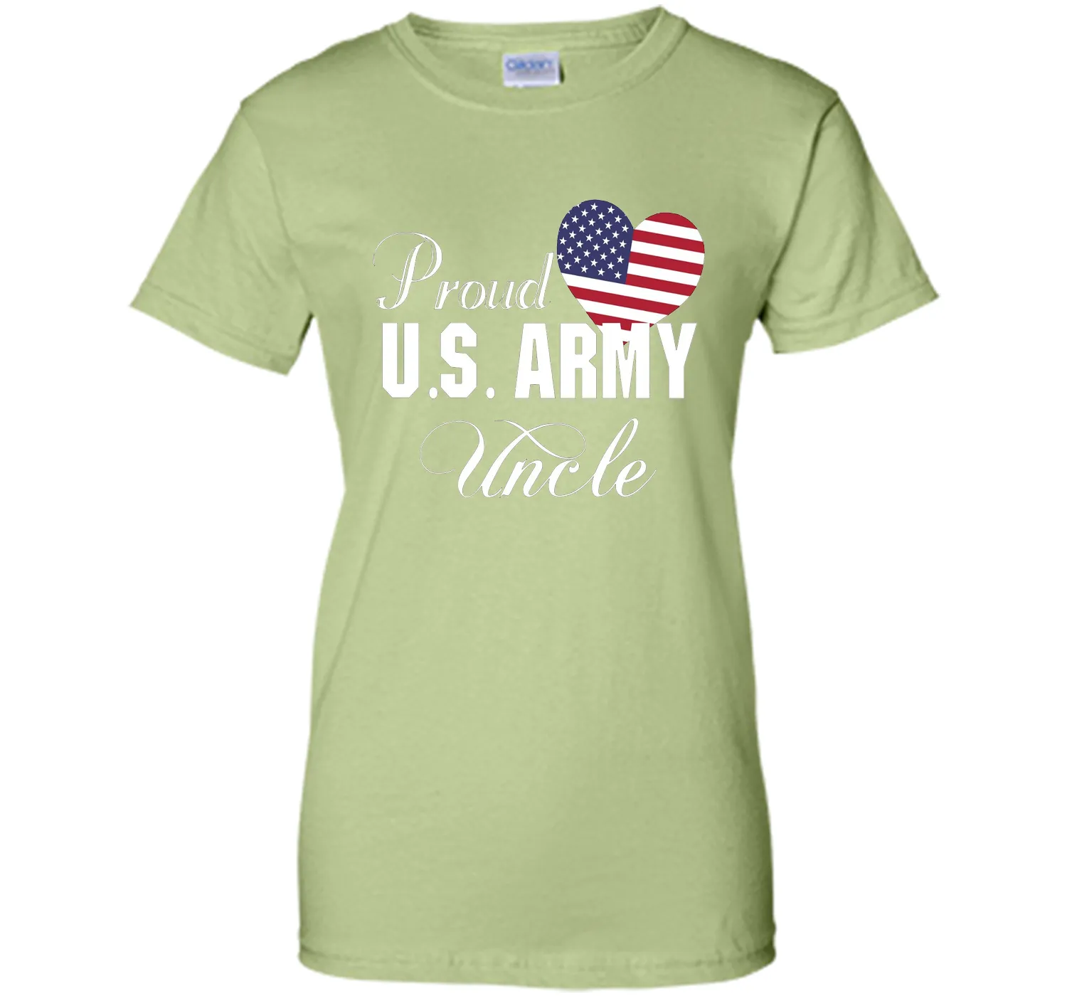 Gift for Father's Day - Proud U.S. Army Uncle Heart T-shirt