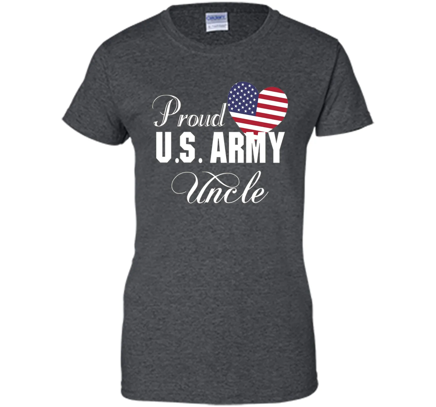 Gift for Father's Day - Proud U.S. Army Uncle Heart T-shirt