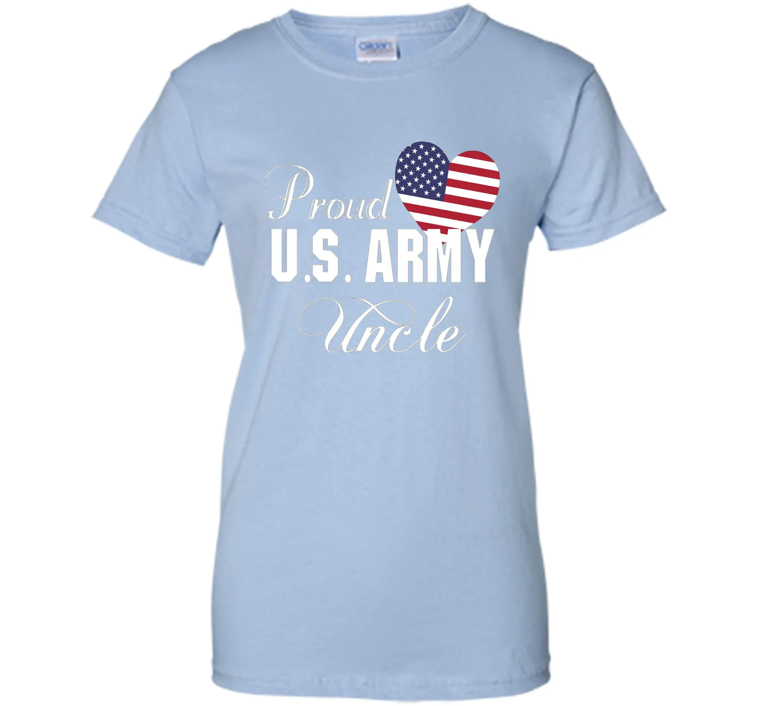Gift for Father's Day - Proud U.S. Army Uncle Heart T-shirt