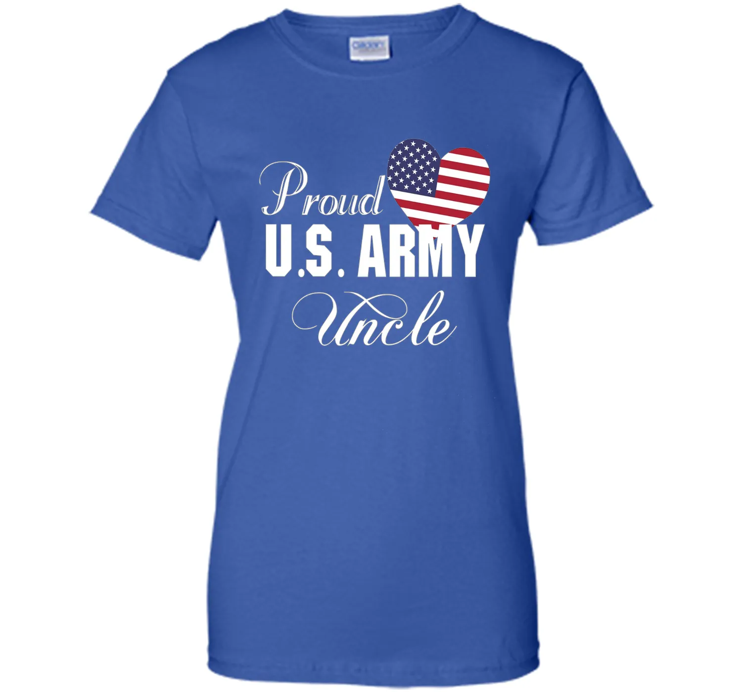 Gift for Father's Day - Proud U.S. Army Uncle Heart T-shirt