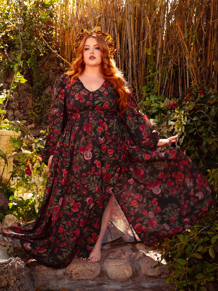 Heroine Maxi Dress in Pomegranate Print