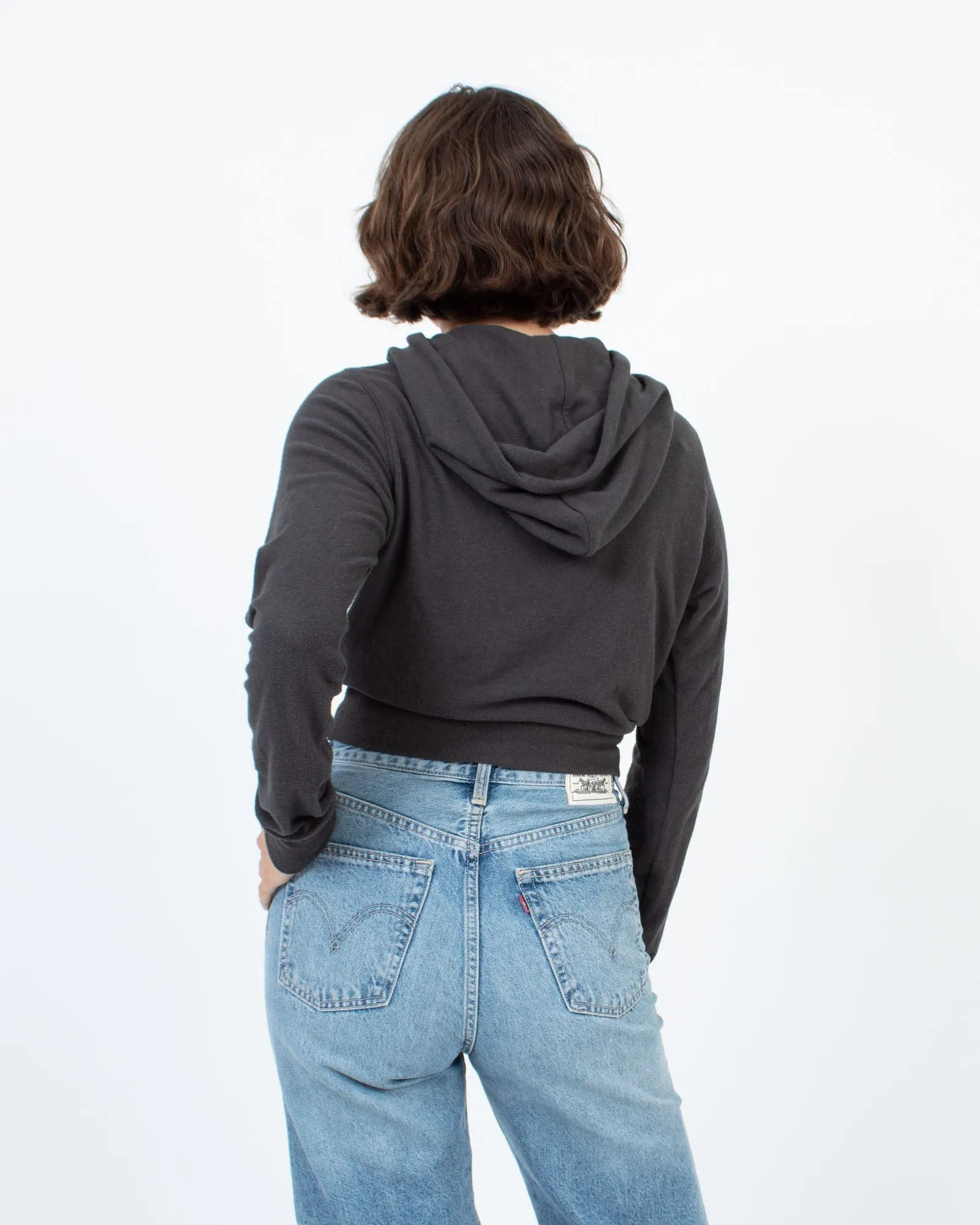 Hooded Crop Pullover Sweater