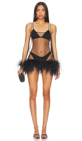 Kiki de Montparnasse Dita Babydoll Dress in Black
