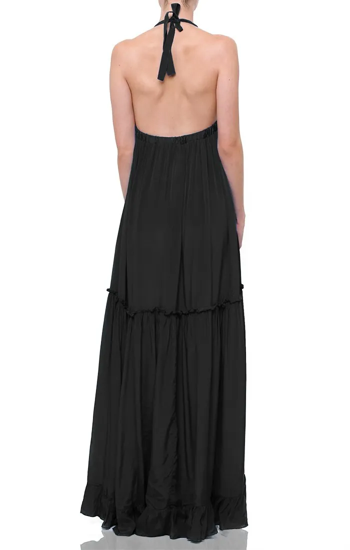 Ladies Black Maxi Dress
