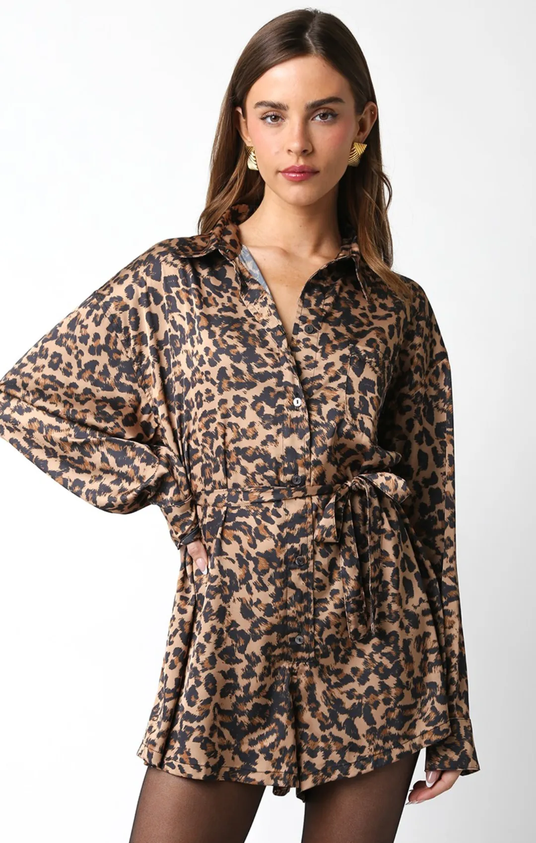 Leopard Print Romper