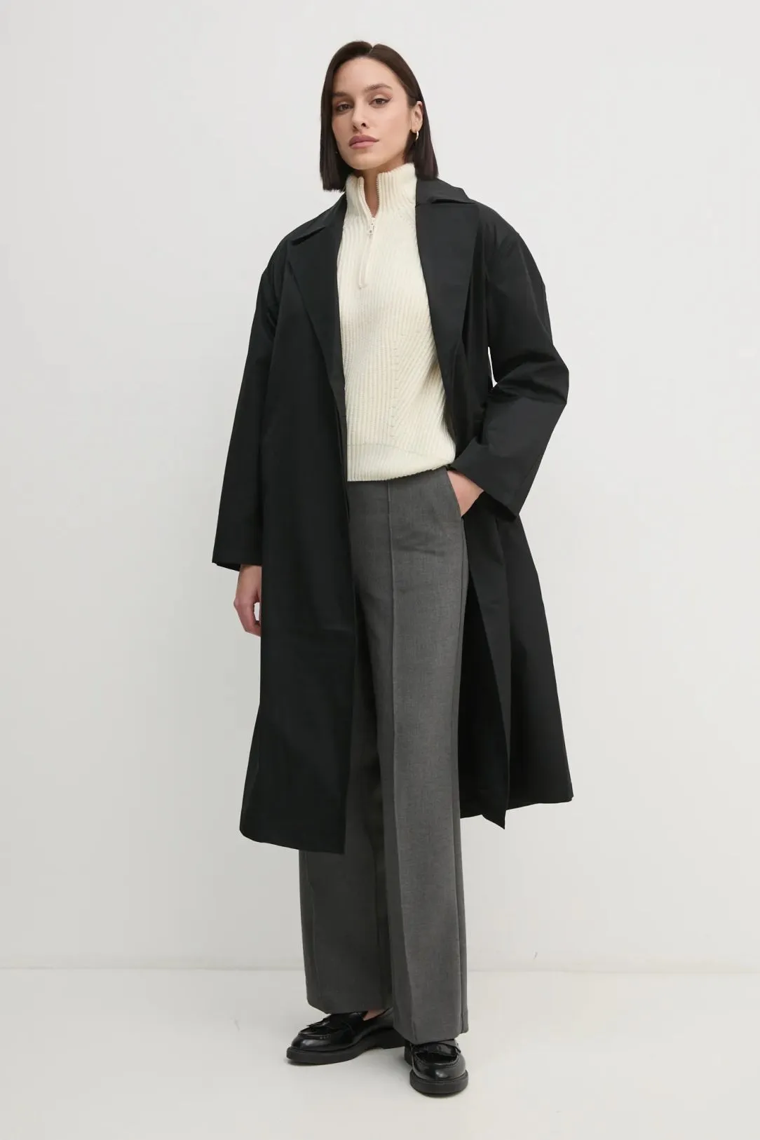 Ls Cotton Trench Coat