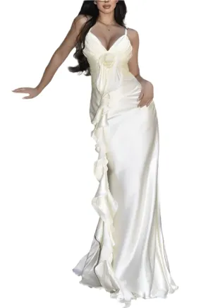 MAI Satin Maxi Bodycon Dress