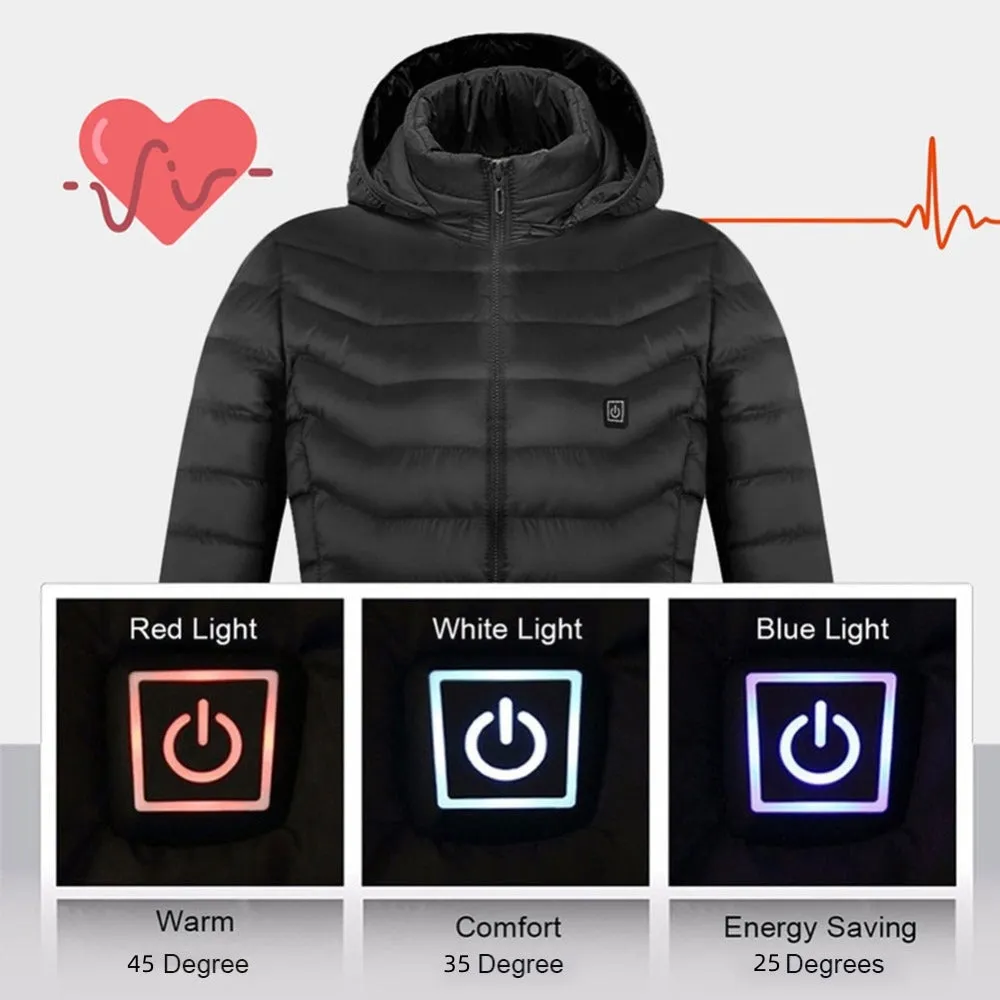 Men's Heated Jacket Coat USB Electric Jacket