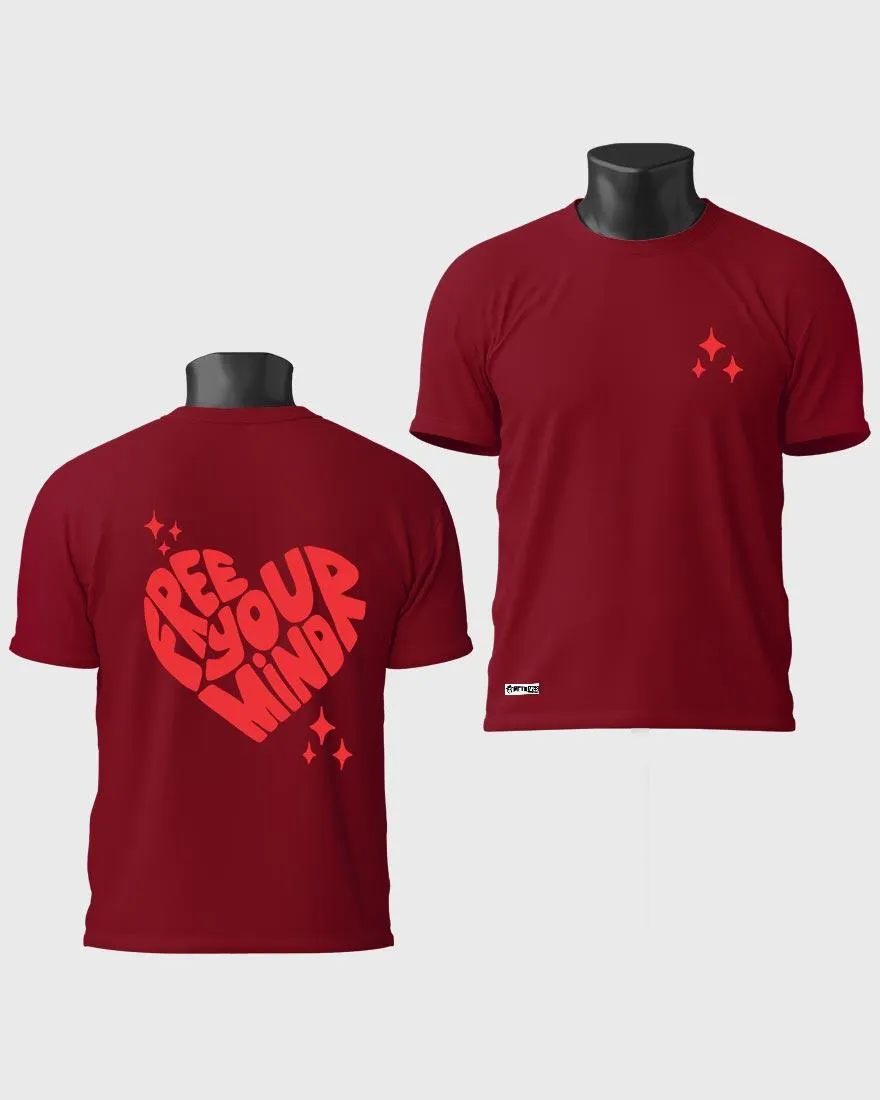 Mens Regular Tshirt Funky Mind Free Your Mind
