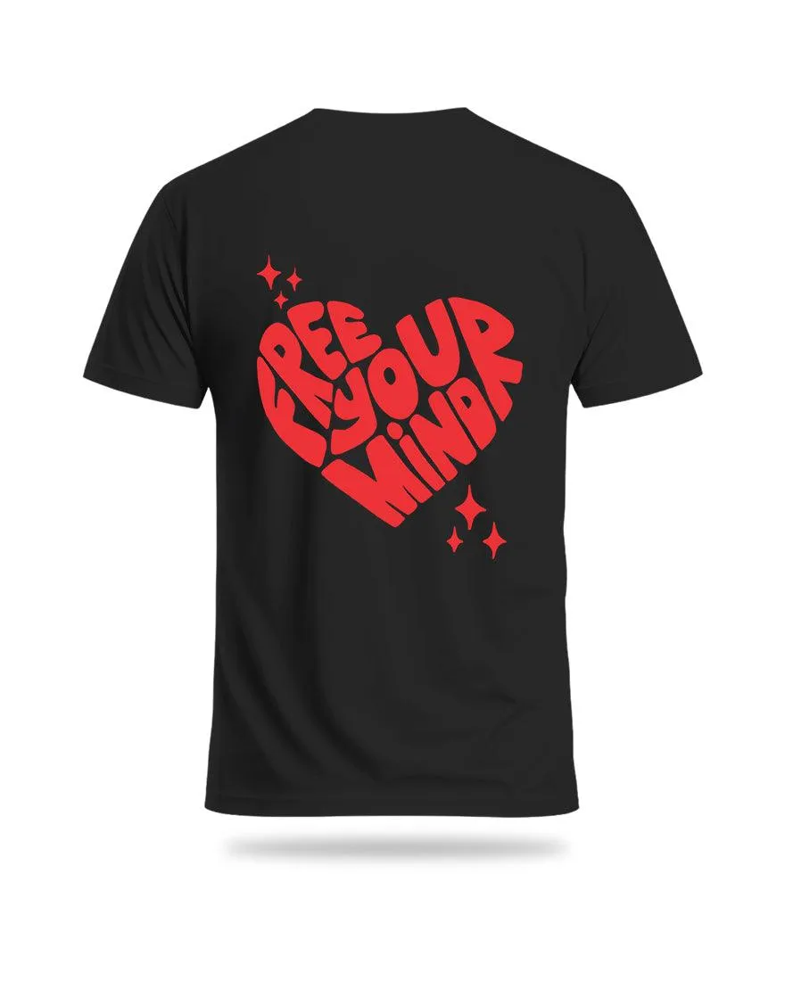 Mens Regular Tshirt Funky Mind Free Your Mind