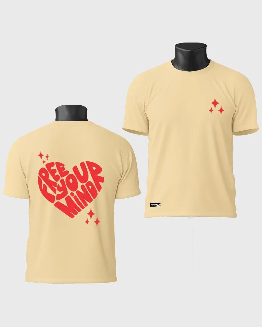 Mens Regular Tshirt Funky Mind Free Your Mind