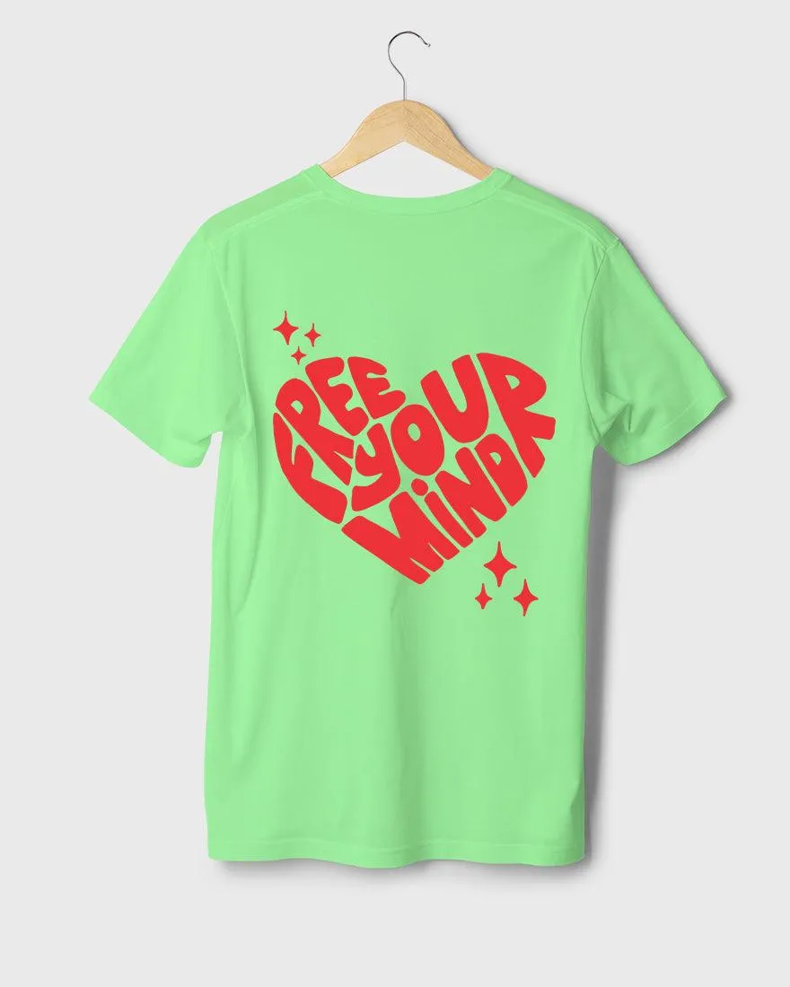 Mens Regular Tshirt Funky Mind Free Your Mind