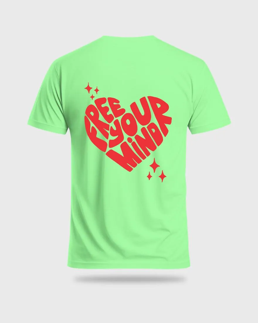 Mens Regular Tshirt Funky Mind Free Your Mind