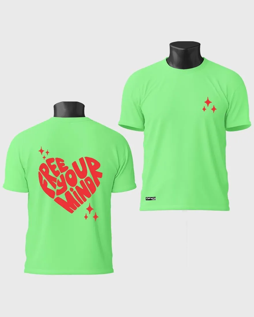 Mens Regular Tshirt Funky Mind Free Your Mind
