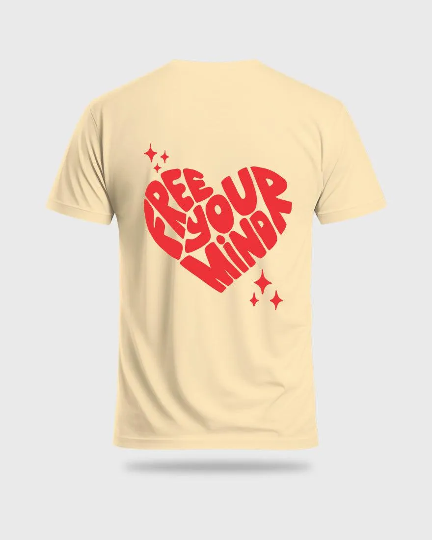 Mens Regular Tshirt Funky Mind Free Your Mind