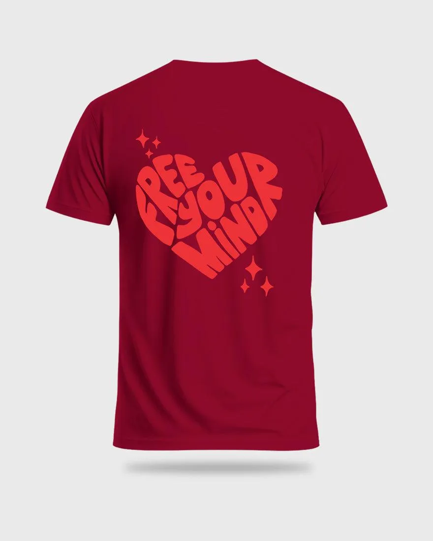 Mens Regular Tshirt Funky Mind Free Your Mind