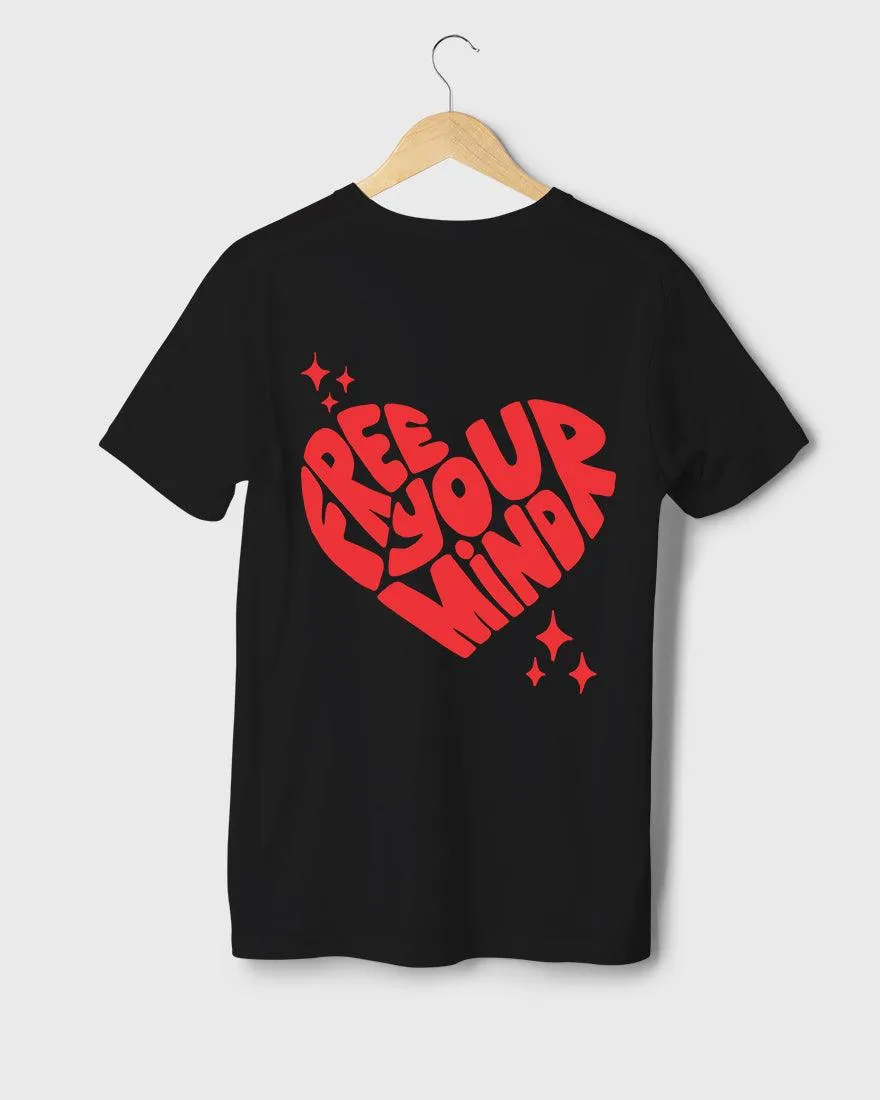 Mens Regular Tshirt Funky Mind Free Your Mind